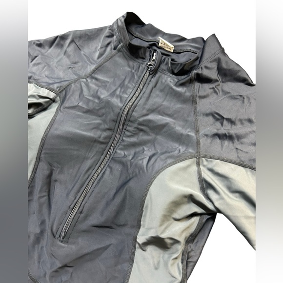 DACI plus size 3X One Piece Long Sleeve Surfing Rash Guard Swimsuit Zipper NWT - Picture 4 of 5